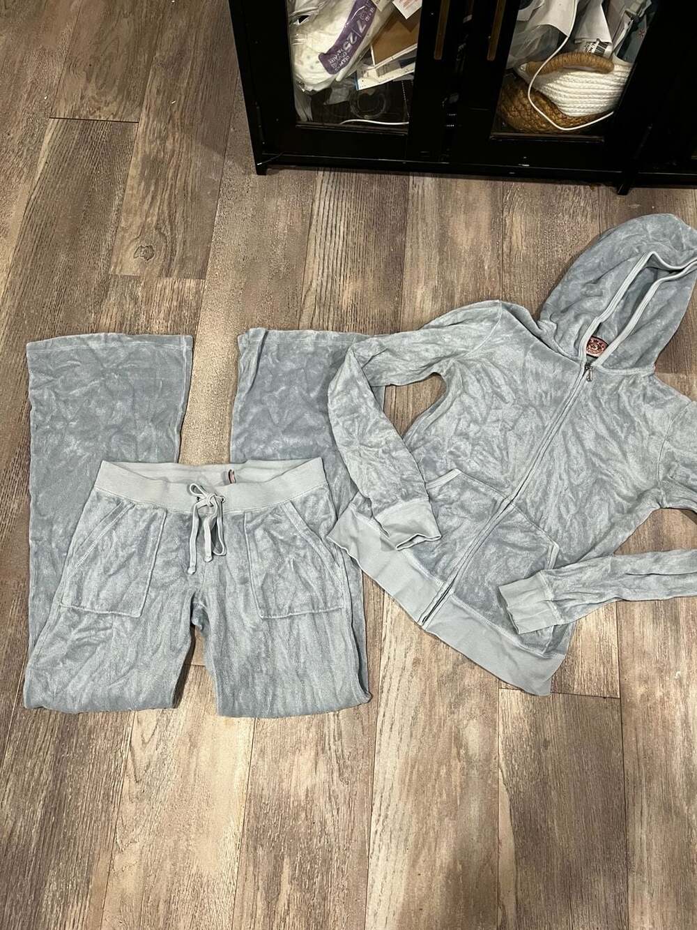 Juicy Couture Velour Tracksuit Size S Light Blue